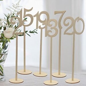 numery stołu drewniane