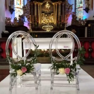 KRZESŁA NA ŚLUB TRANSPARENTNE