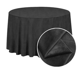 obrus czarny welur