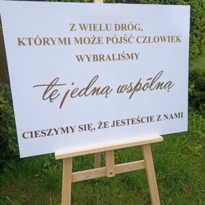 Tablica powitalna wesele, ślub