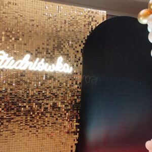 ŚCIANKA CEKINOWA ZŁOTA